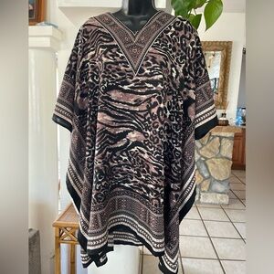 good times animal print kimono One Size